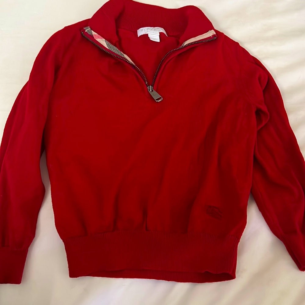 Burberry half zip 3T EUC